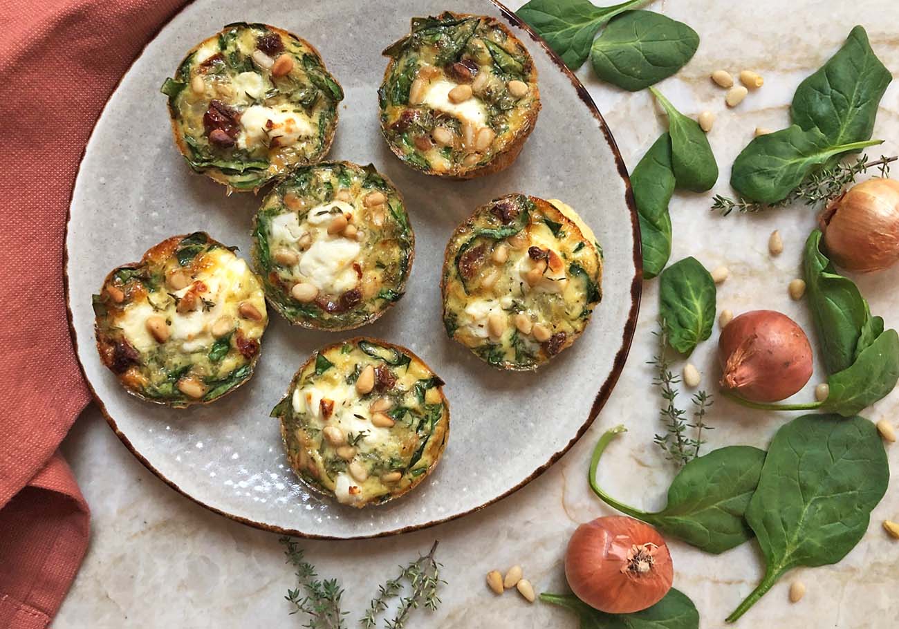 Frittata als hartig hapje voor een high tea of feestje